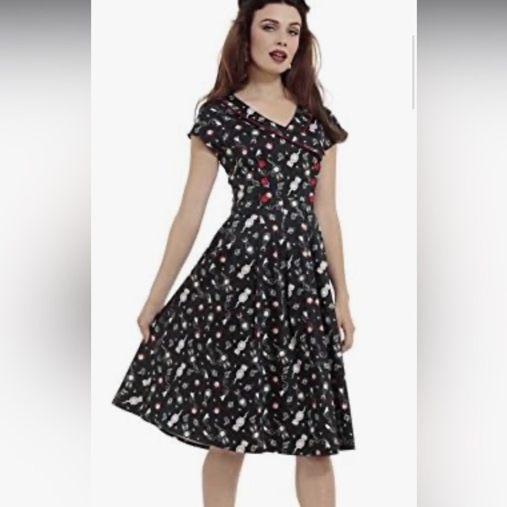 Voodoo vixen cat clock dress